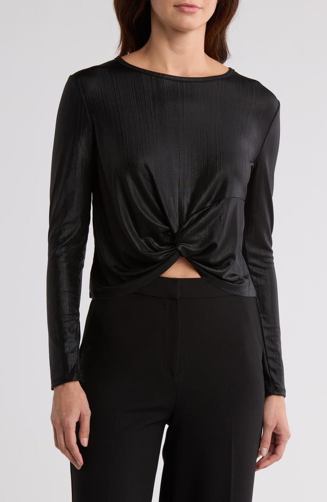 Robert Rodriguez Twist Front Long Sleeve Knit Top