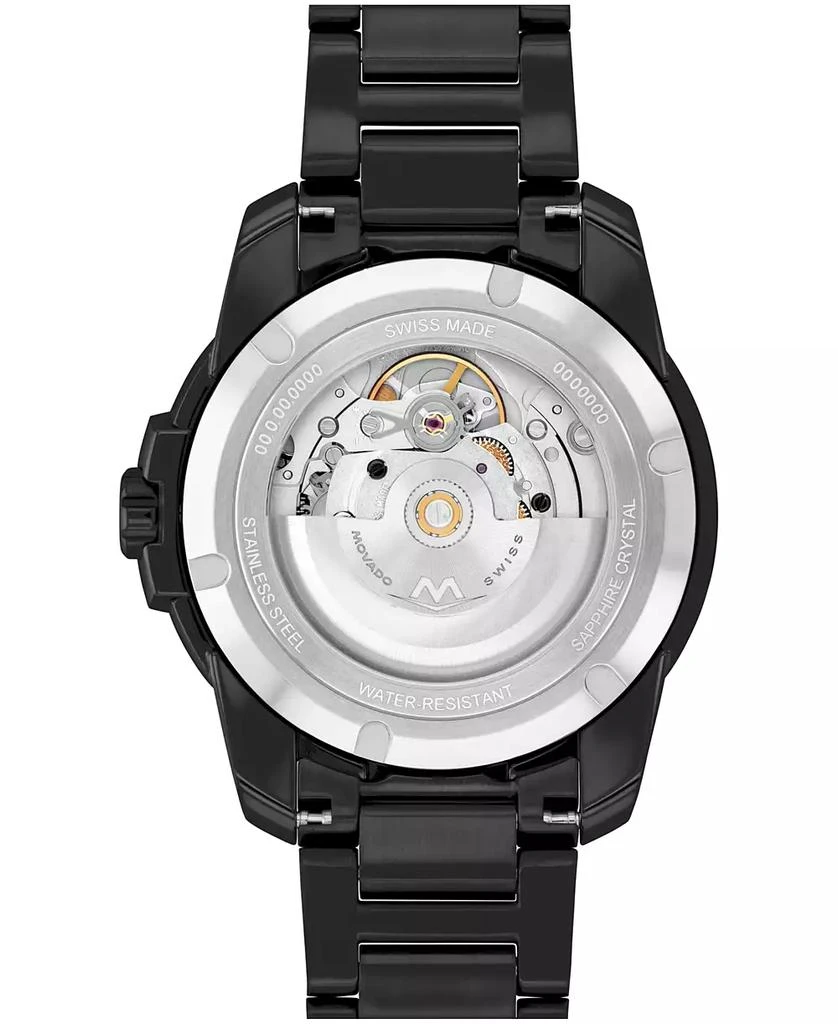 Movado Men's Bold Verso Swiss Automatic Ionic Plated Black Steel Watch, 41mm 3