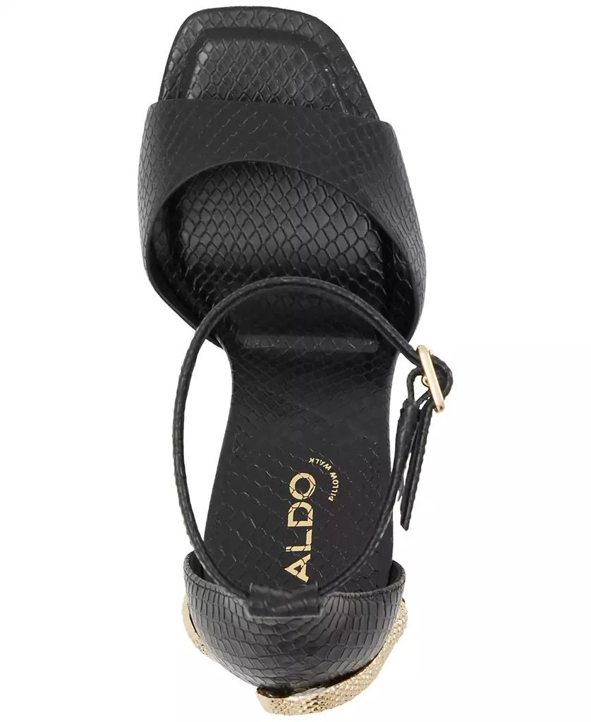 ALDO Women's Medusa Two-Piece Snake Stiletto Sandals 4