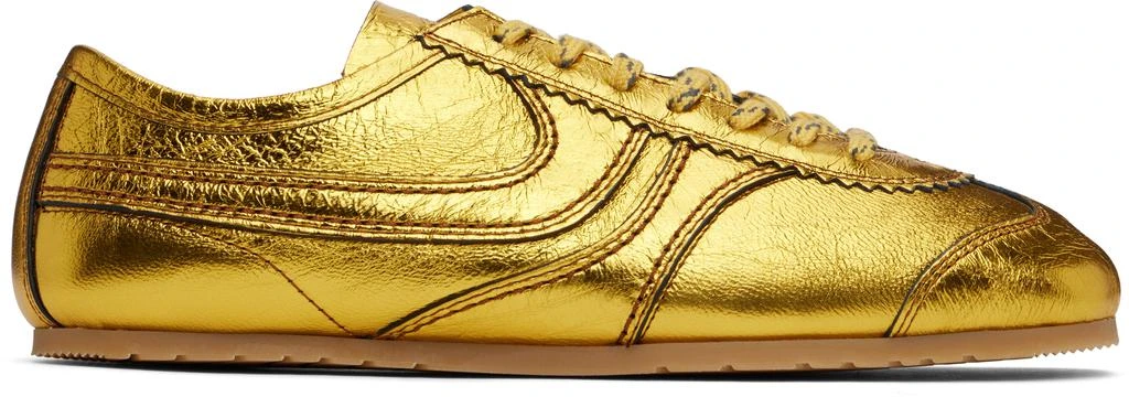 Dries Van Noten Gold Metallic Sneakers 1