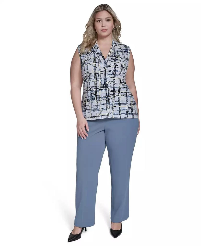 Calvin Klein Plus Size Printed Sleeveless V-Neck Top 2