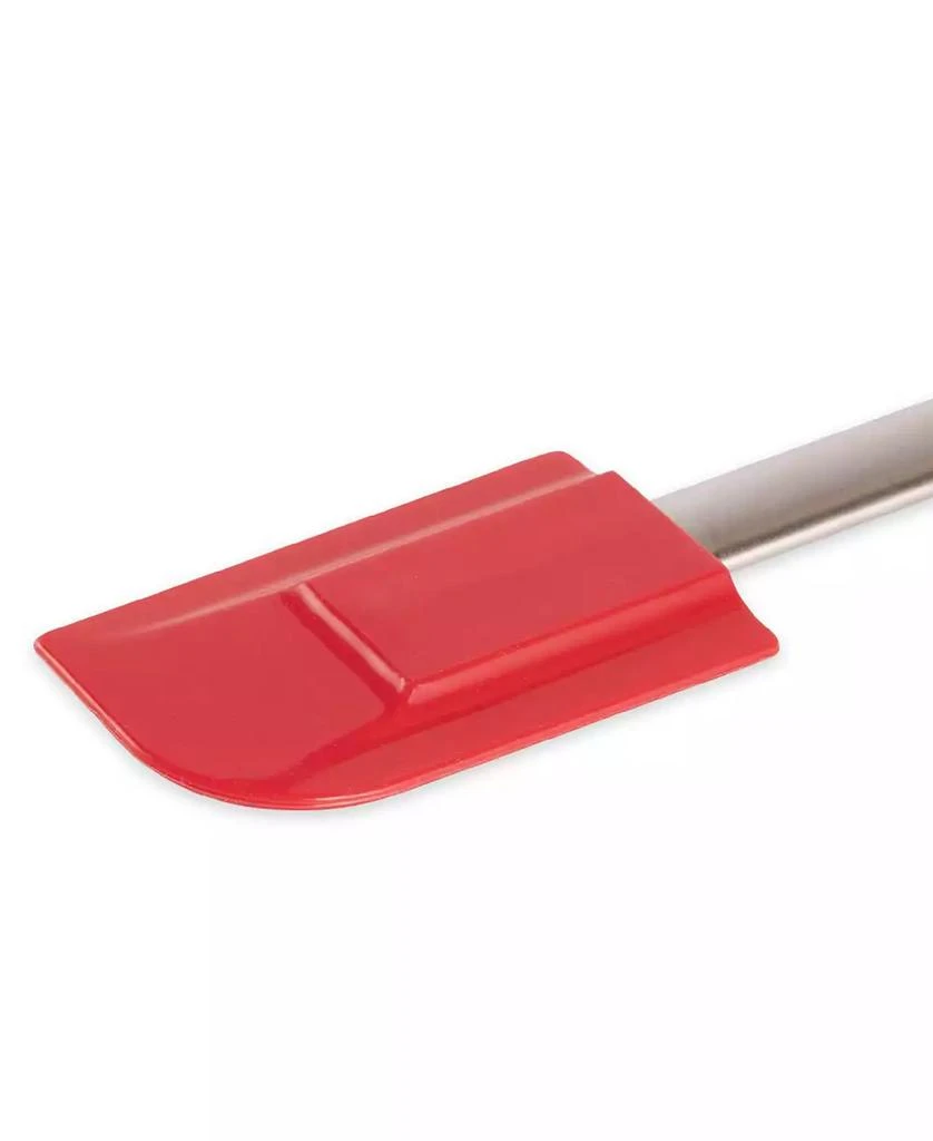RSVP International Endurance Stainless Steel Silicone 10" x 2" Red Spatula