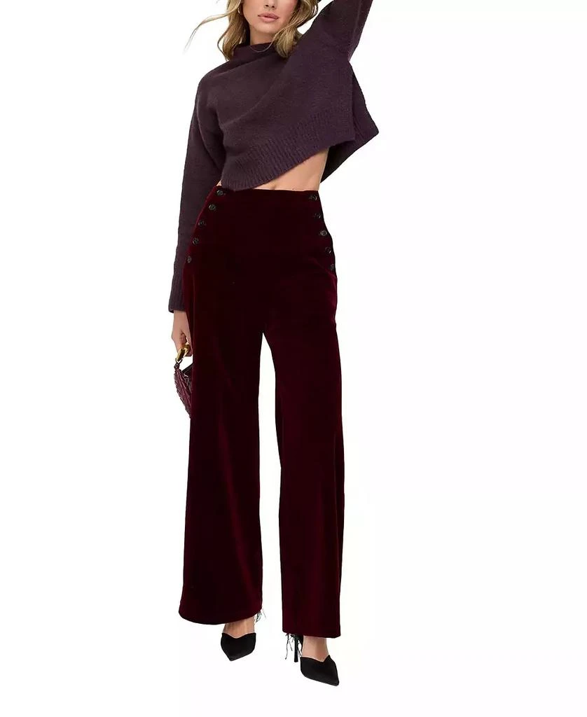 Lily and Lionel London Women
s Maiden Wide Leg Velvet Trouser 3