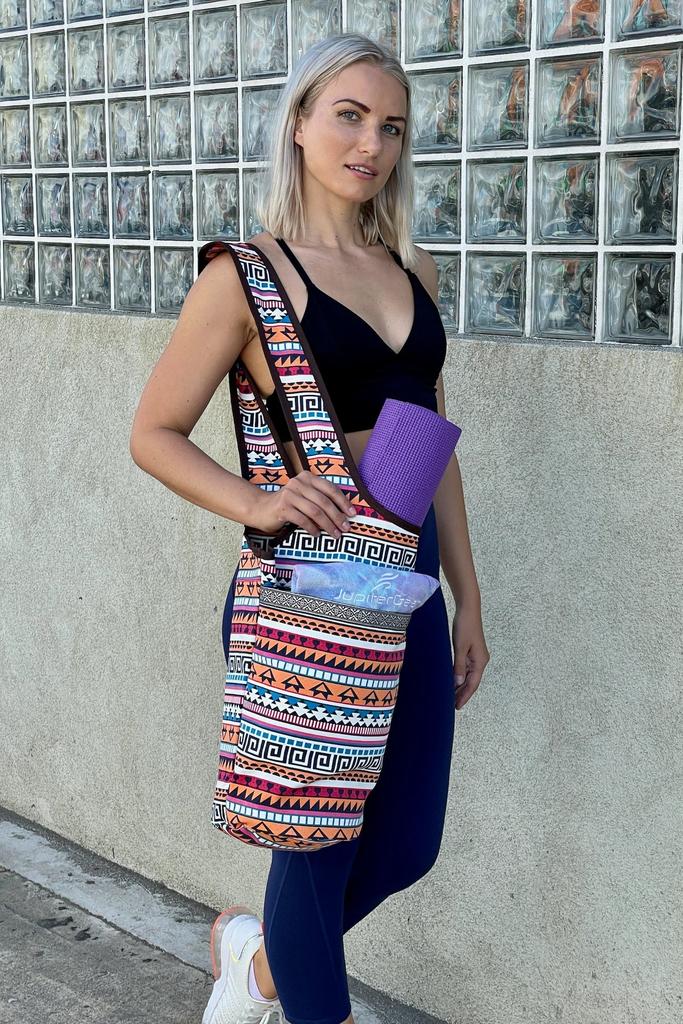 PROXXI Jupitergear Yoga Mat Carrying Tote Bag with Large Size Pockets | Multipurpose and Fit Most Size Mats