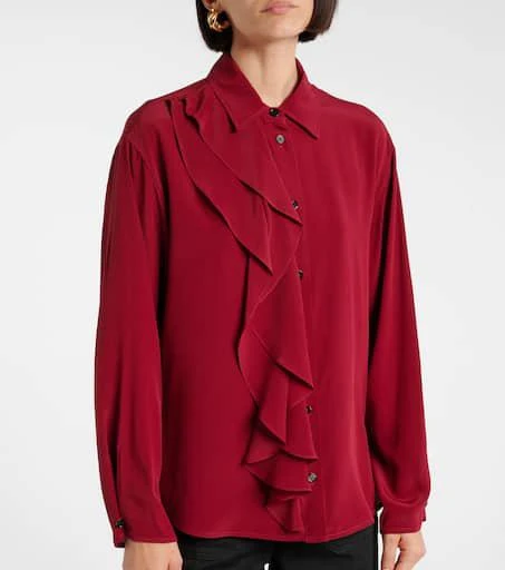 Victoria Beckham Ruffled silk blouse 4