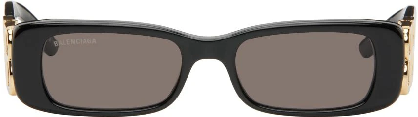 Balenciaga Black Rectangular Sunglasses 1