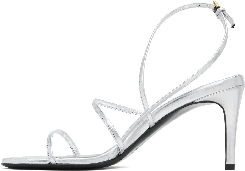Khaite Silver Loop Heeled Sandals 3