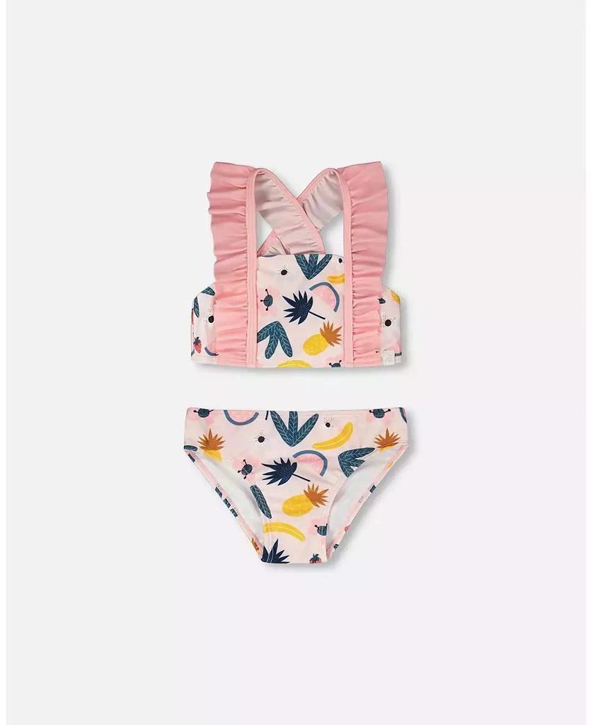 Deux par Deux Girls Two-Piece Swimsuit Printed Fruits