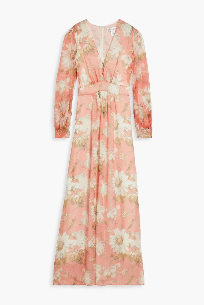 Oscar de la Renta Floral-print silk-chiffon gown 3