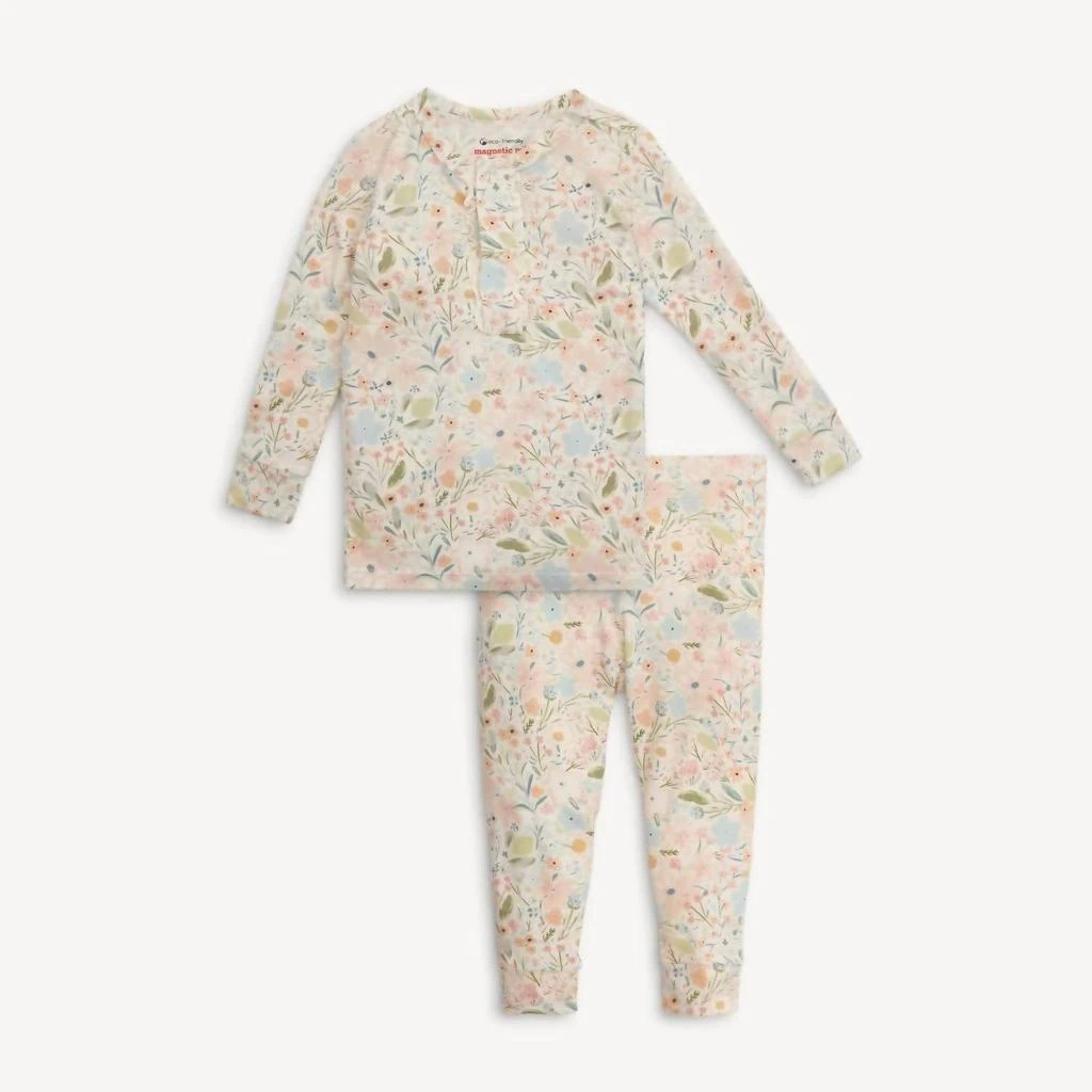 magnetic me Magnetic Me - Baby Girls Long Sleeve Pajama Set With Ruffle