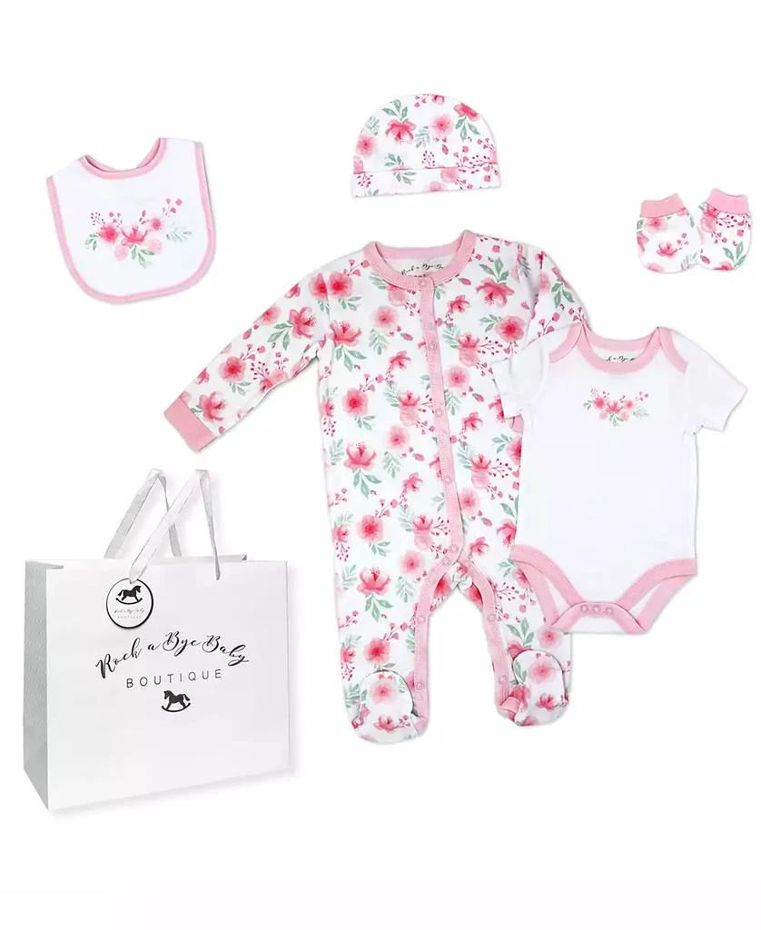 Rock-A-Bye Baby Boutique Baby Girls Layette Gift Bag Set 1