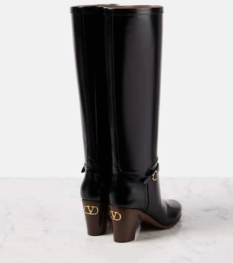Valentino Pattie 75 leather knee-high boots 2