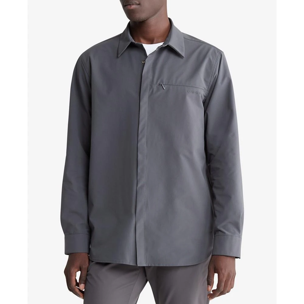 Calvin Klein Men's Athletic Hidden-Pocket Shirt