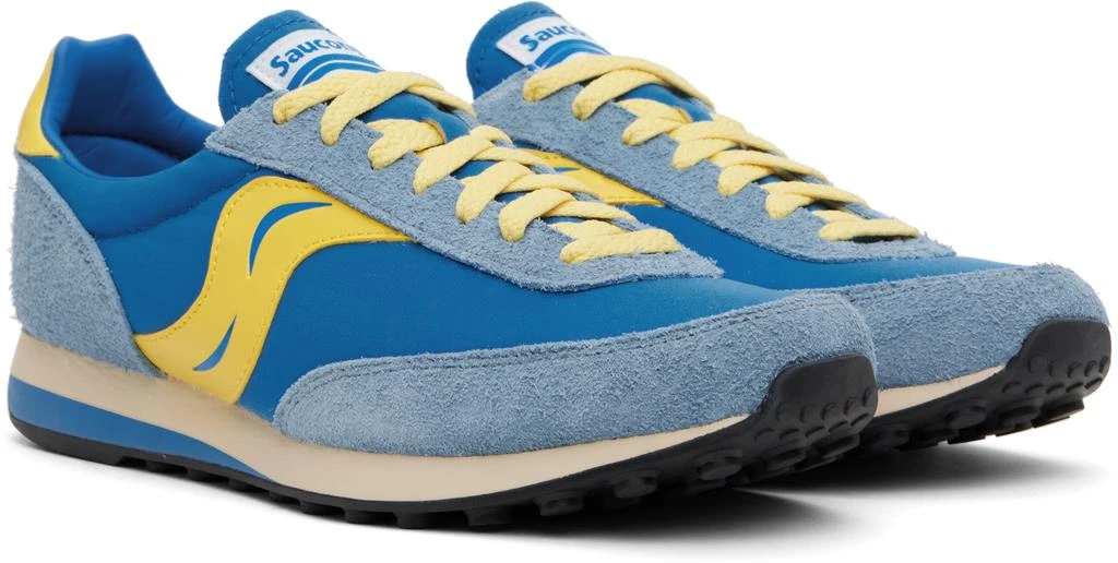 Saucony Blue & Yellow Trainer 80 Original Sneakers 4