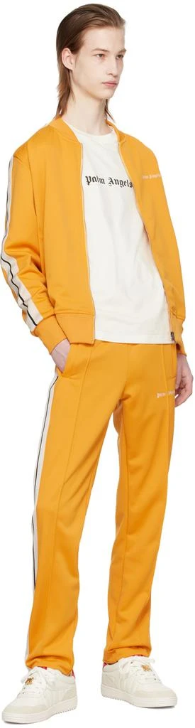 Palm Angels Orange Striped Track Jacket 4