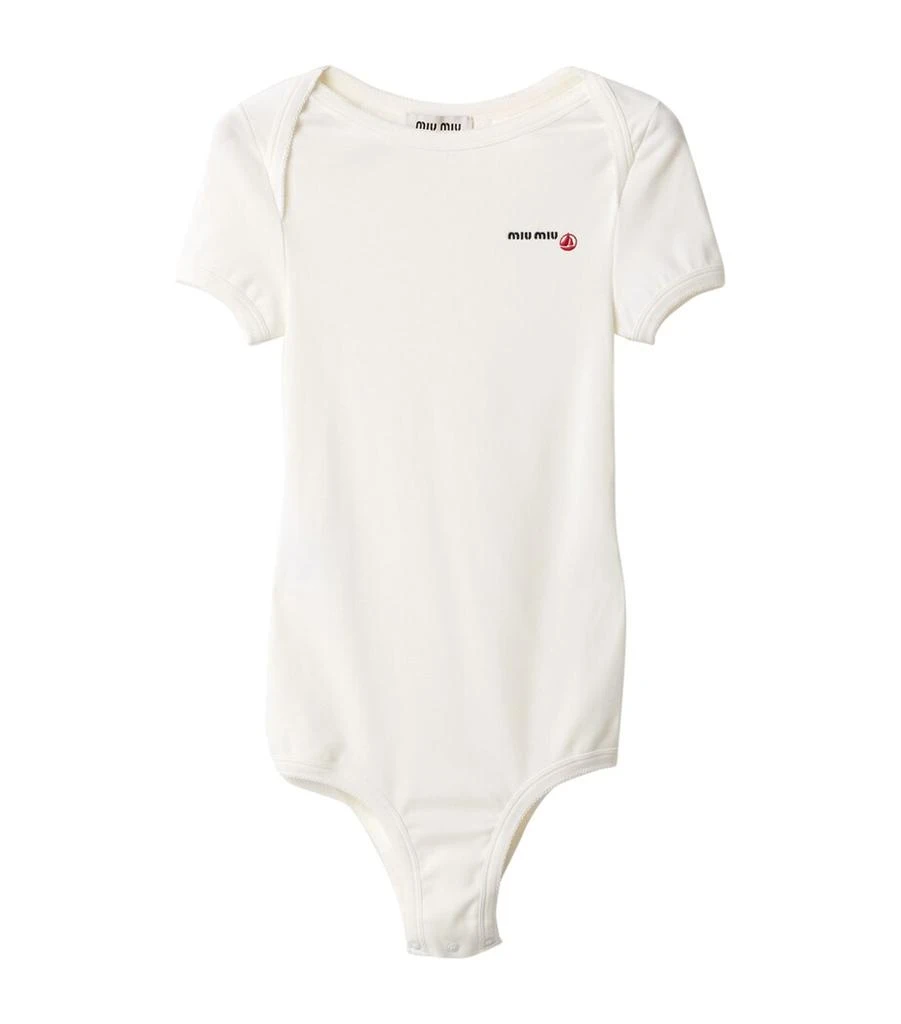 Miu Miu x Petit Bateau Slim Logo Bodysuit 1