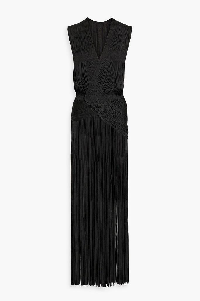 Herve Leger Fringed bandage wrap top