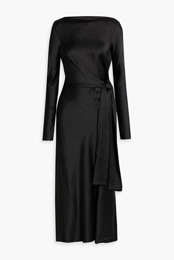 Bec & Bridge Agatha satin midi wrap dress 1