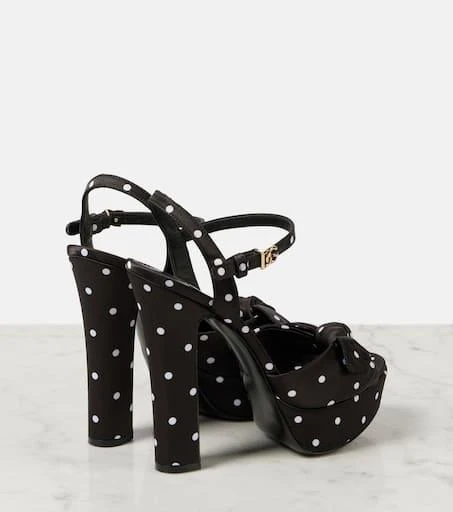 Dolce 
Gabbana Satin platform sandals 2