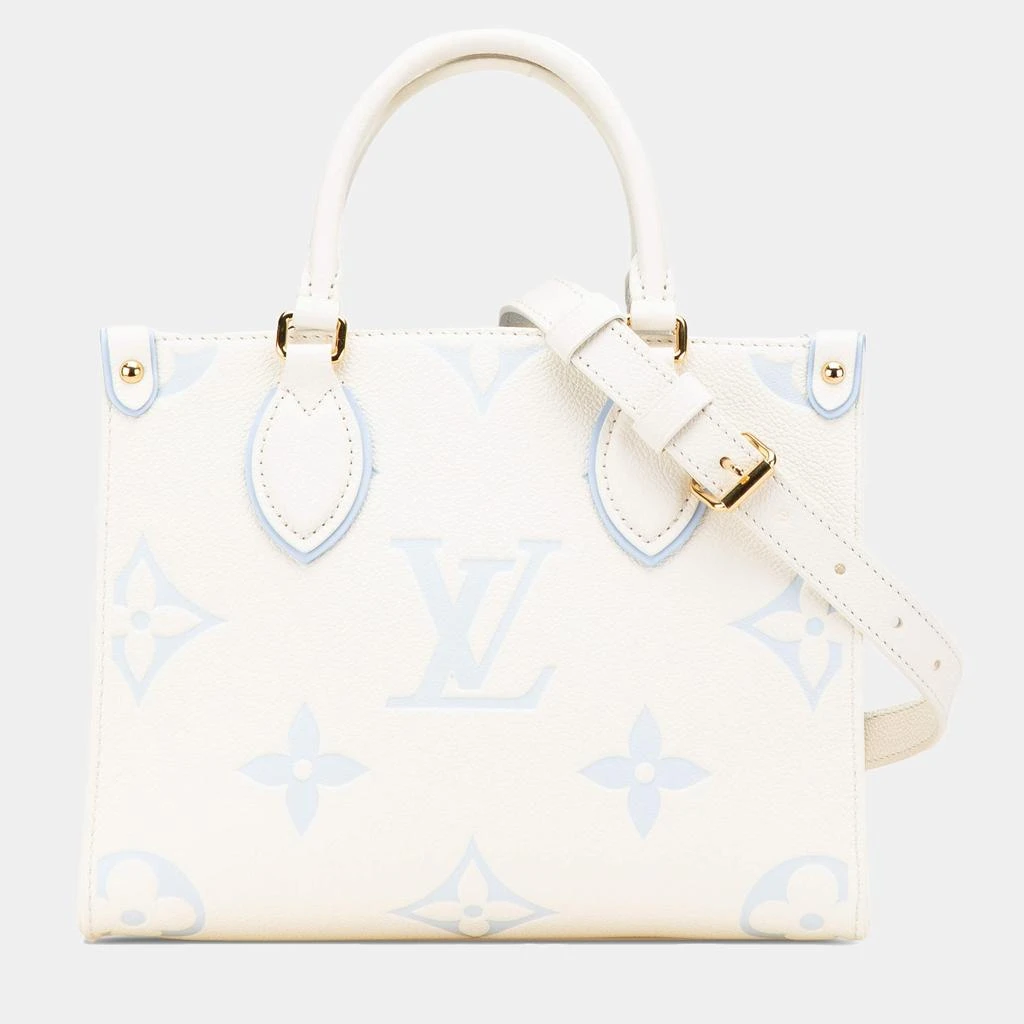Louis Vuitton Louis Vuitton Blue/White Monogram Empreinte Giant Onthego PM 1