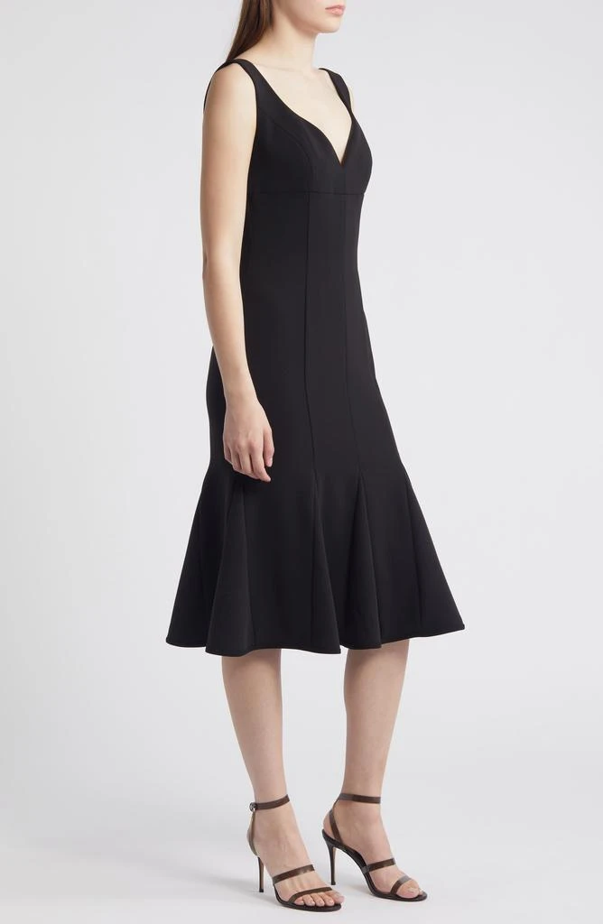 Black Halo Ashlyn Godet Cocktail Midi Dress 3