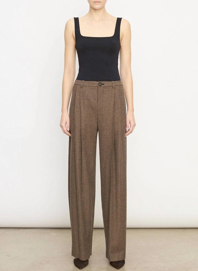 Vince Women's Houndstooth Pant In Black And Camel 1