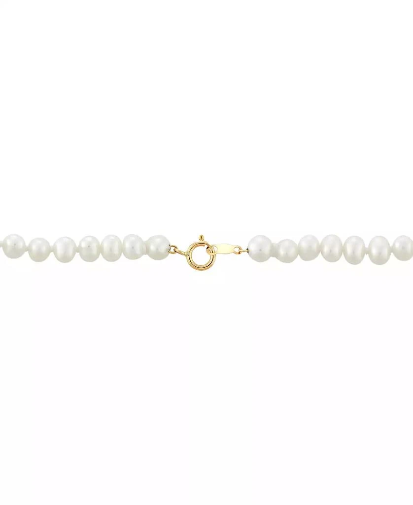 Macy's Children's Cultured Freshwater Oval Pearl (4-1/2mm) 13" Collar Necklace 2