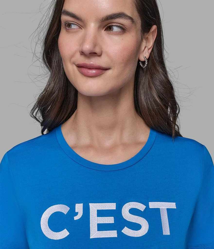 Karl Lagerfeld Paris CEST MOI LOGO TEE MERCERIZED 6