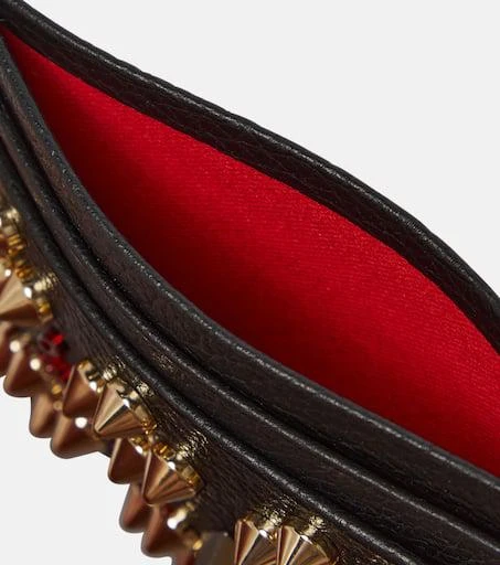 Christian Louboutin Kios studded leather card holder 2