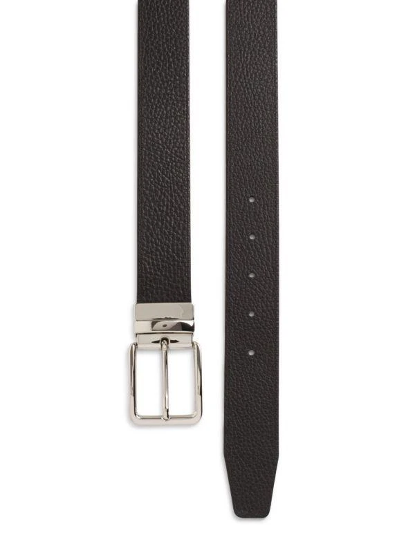 Saks Fifth Avenue Reversible Pebbled Leather Belt 2
