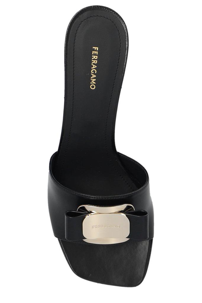【送料&関税込】Ferragamo Bow Detailed Sandals Salvatore Ferragamo Bow-detailed Slip-on Sandals - Shoes