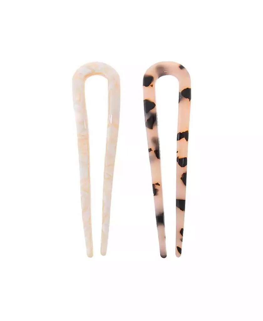 by Adina Eden Neutral Tone Hair Pin Set By Adina Eden