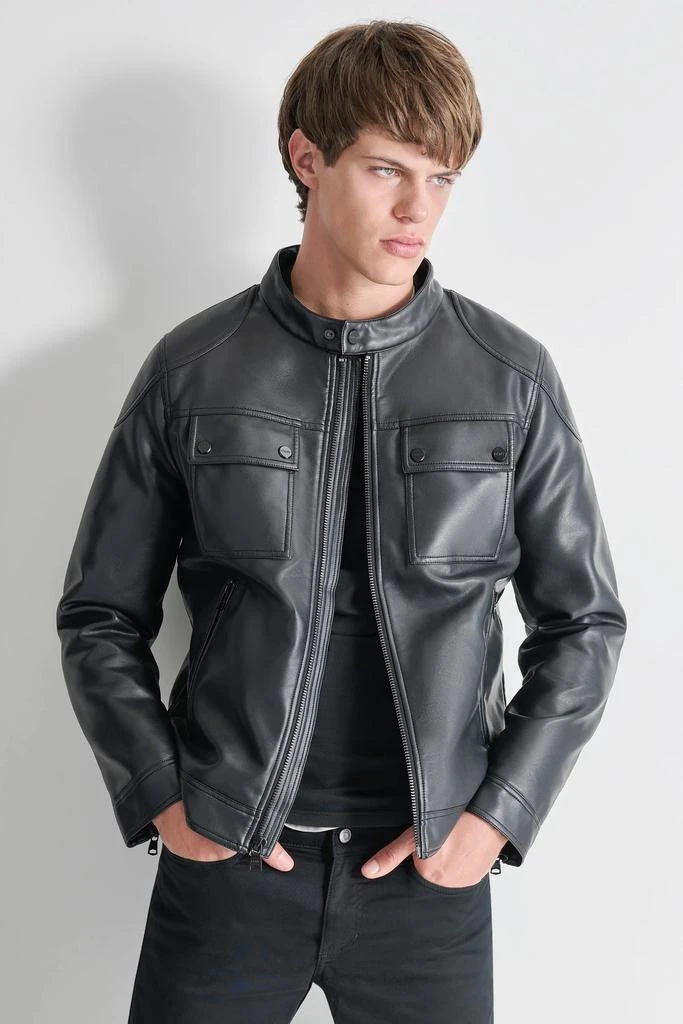 DKNY FAUX LEATHER JACKET 4