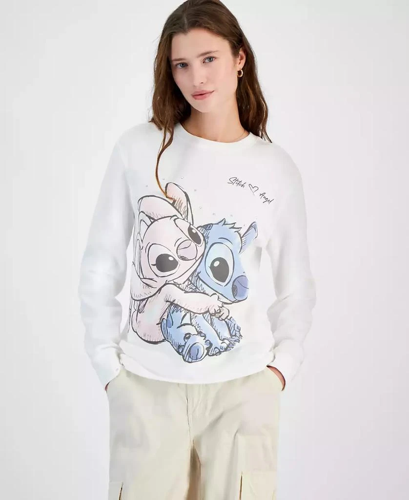 Disney Juniors' Stitch & Angel Graphic Sweatshirt 1