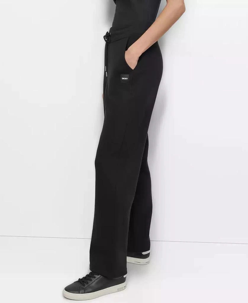 DKNY Sport Women's Tonal Logo Patch Relaxed Fit Track Pants 3