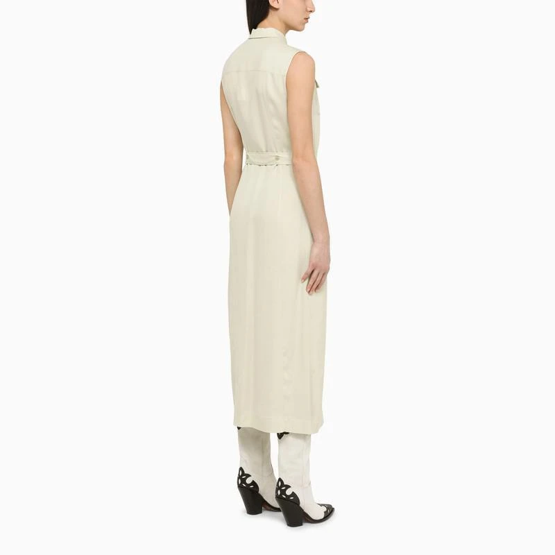 Calvin Klein Calvin Klein Midi Ivory Chemisier Dress 2