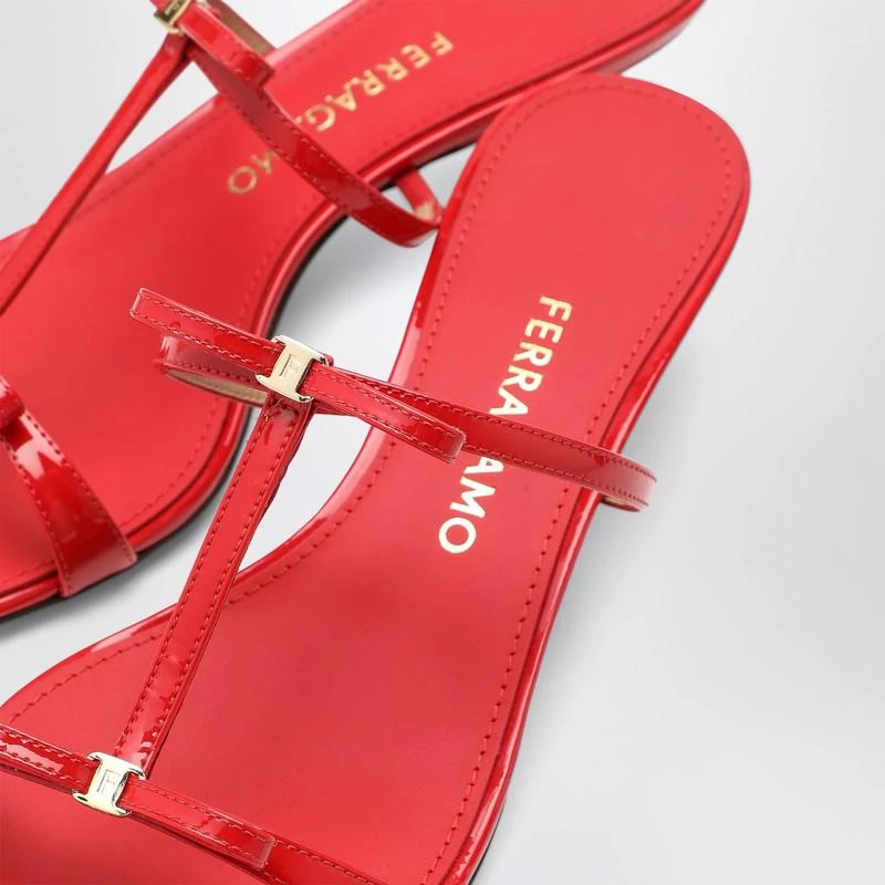 Salvatore Ferragamo Flame red Mini Bow sandals 5