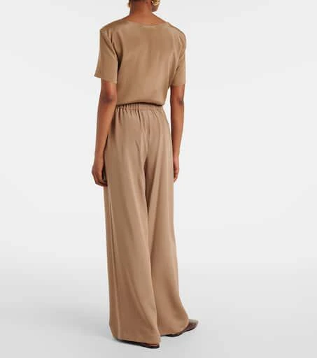Max Mara Bonn silk-blend wide-leg pants 3