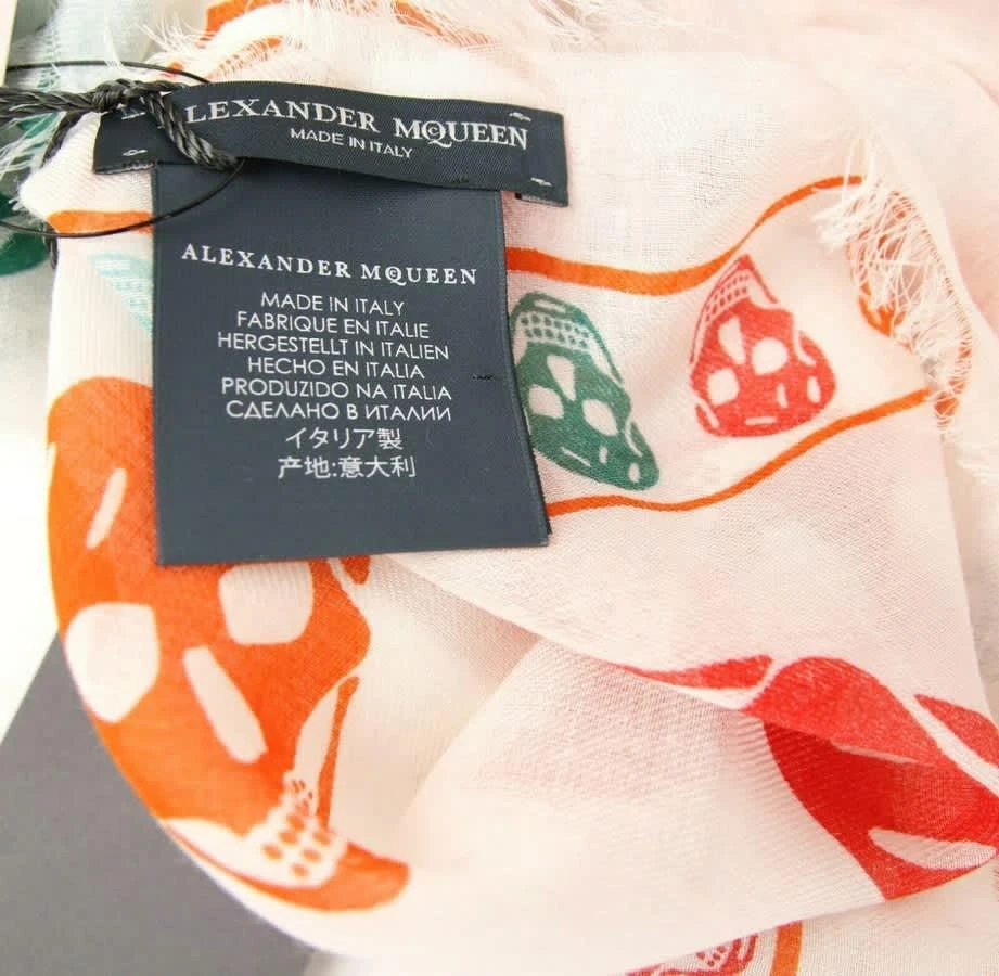 Alexander McQueen Alexander McQueen Women
s Shawl With Multiskull Box Print 5