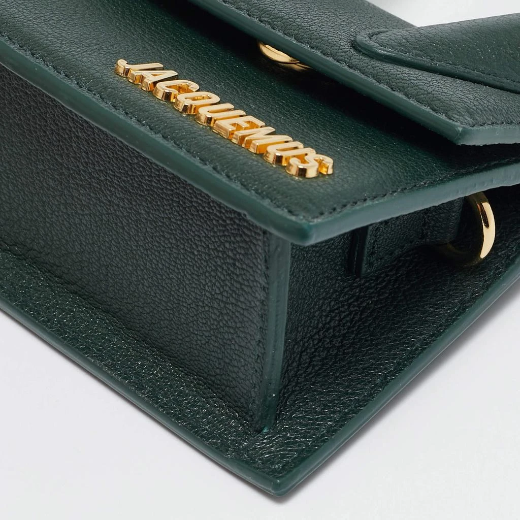 Jacquemus Jacquemus Green Leather Mini Le Chiquito Top Handle Bag 11