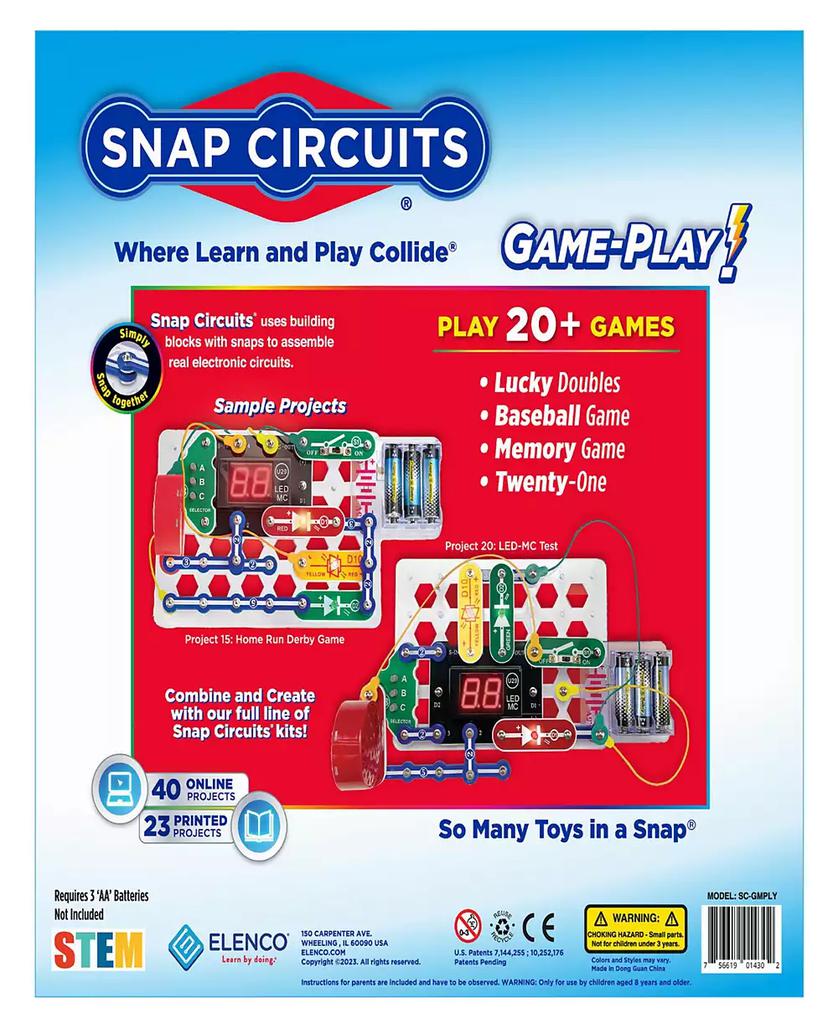 Elenco Snap Circuits Game Play Building Kit