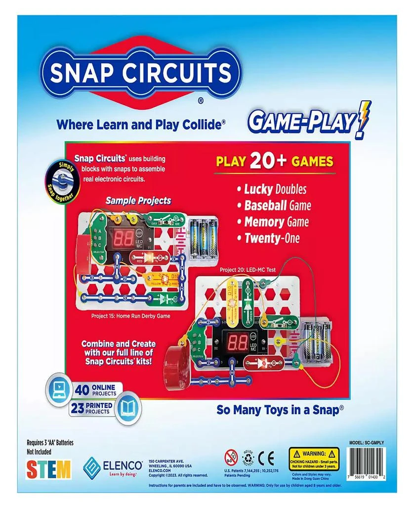 Elenco Snap Circuits Game Play Building Kit 2