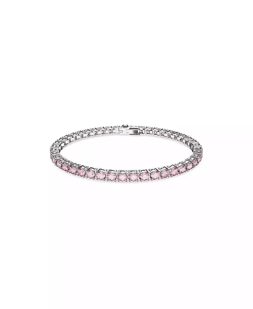 Swarovski Crystal Round Cut Matrix Tennis Bracelet