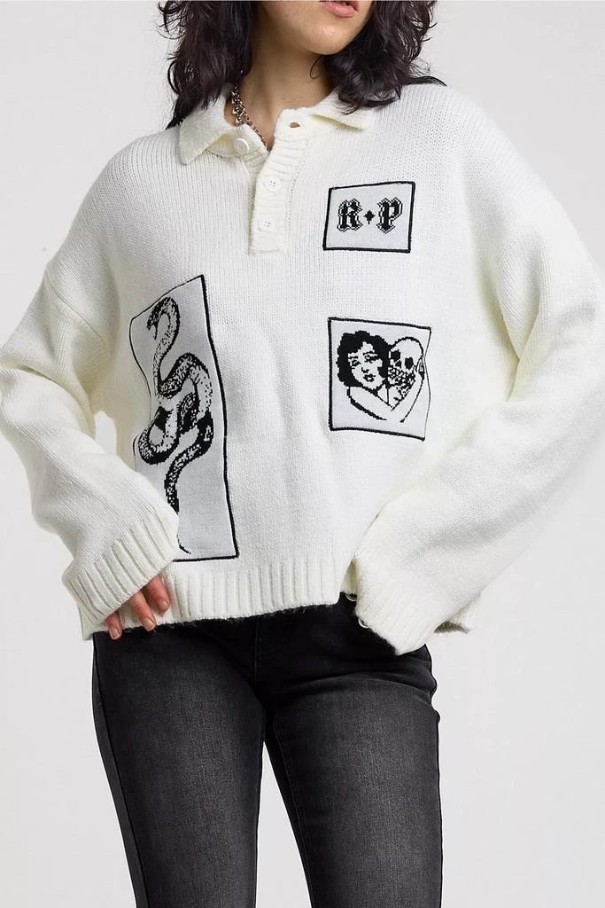 The Ragged Priest The Ragged Priest Post Polo Collar Sweater 3