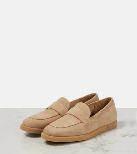 Max Mara Softmoc suede loafers 4