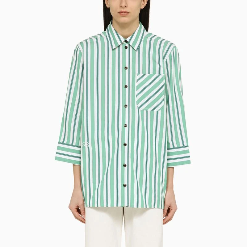 Shop Green striped oversize shirt in organic cotton on Sale at BeyondStyle   Get 57% Off Green striped oversize shirt in organic cotton with  Limited-Time Flash Deals, Exclusive Discounts, and Special Offers.