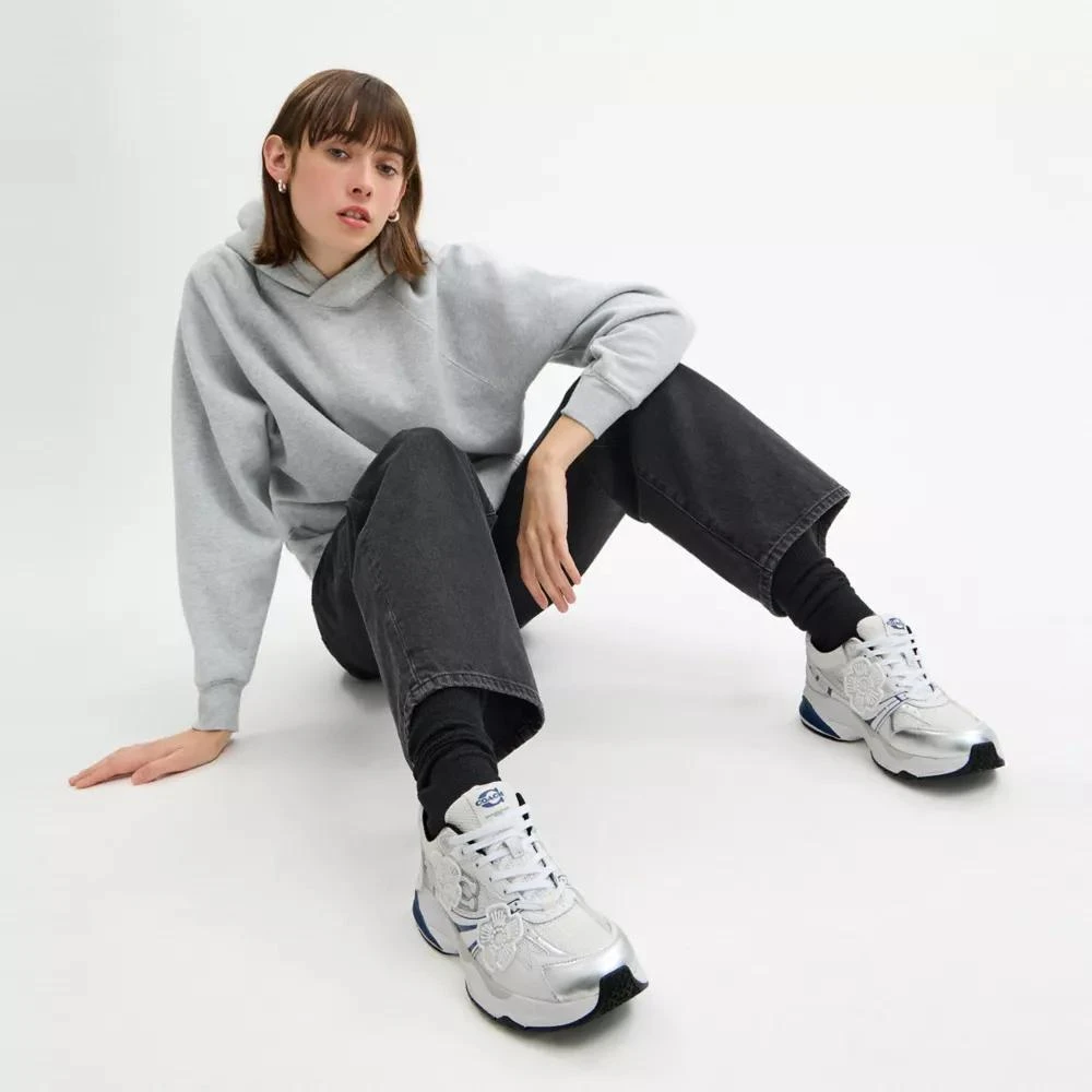 Coach Mesh Sneaker With Tea Rose 2