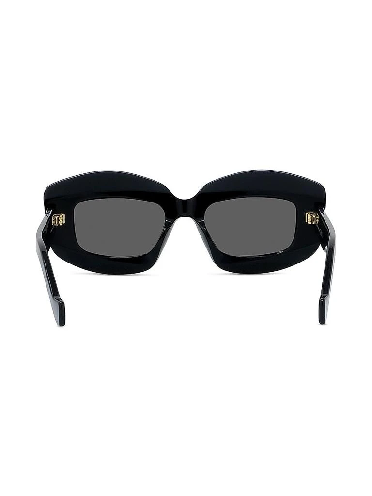 Loewe 49mm Retangular Sunglasses Screen rectangular sunglasses in black - Loewe | Mytheresa main image 3