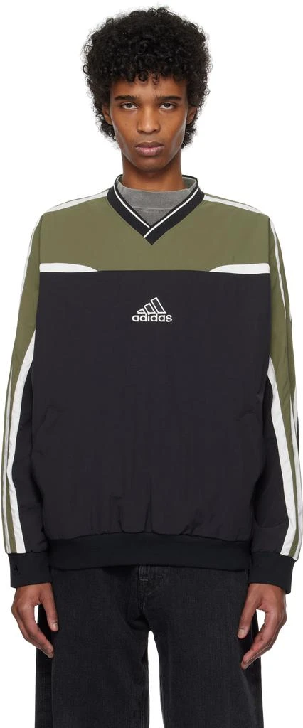 Adidas Black & Khaki Cutline Sweatshirt 1