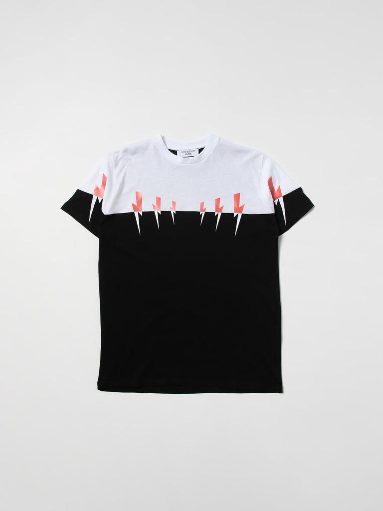 NEIL BARRETT KIDS Neil Barrett t-shirt with lightning print